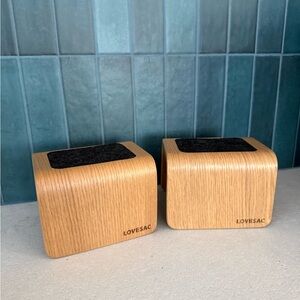 LOVESAC angled side coasters pair of 2